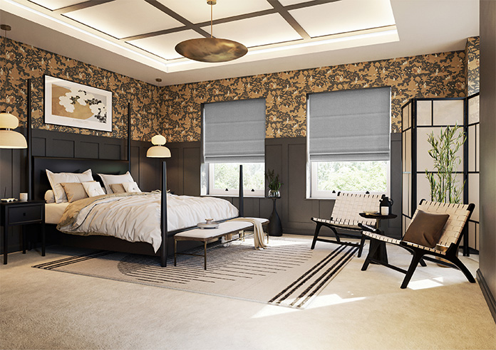 Roslin (Blackout), Koala Grey - Roman Blind - Image 6